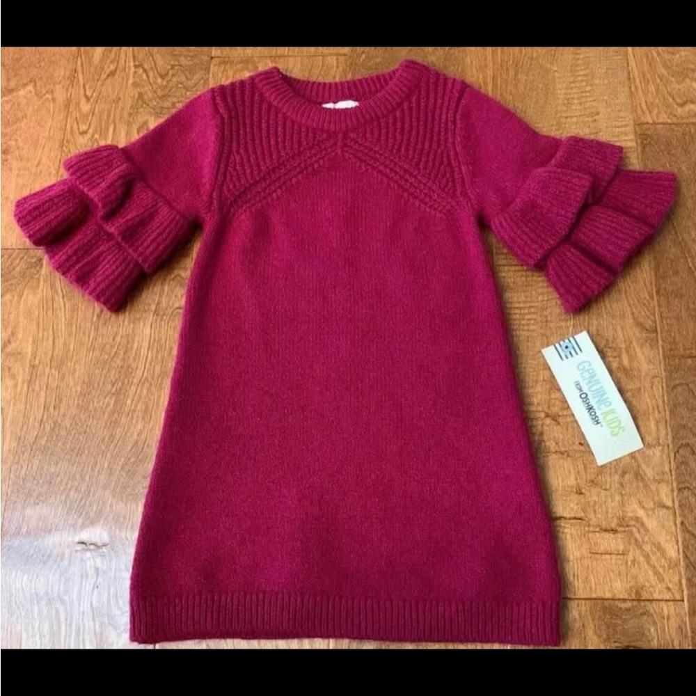 NEW WITH TAGS! Baby Girls OshKosh B’Gosh Genuine Kids Sweater Dress - 18 Months